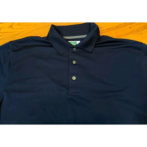 Ben Hogan Performance Polo Men’s Size Large PowerAir Navy Blue Golf Shirt EUC - Picture 2 of 8